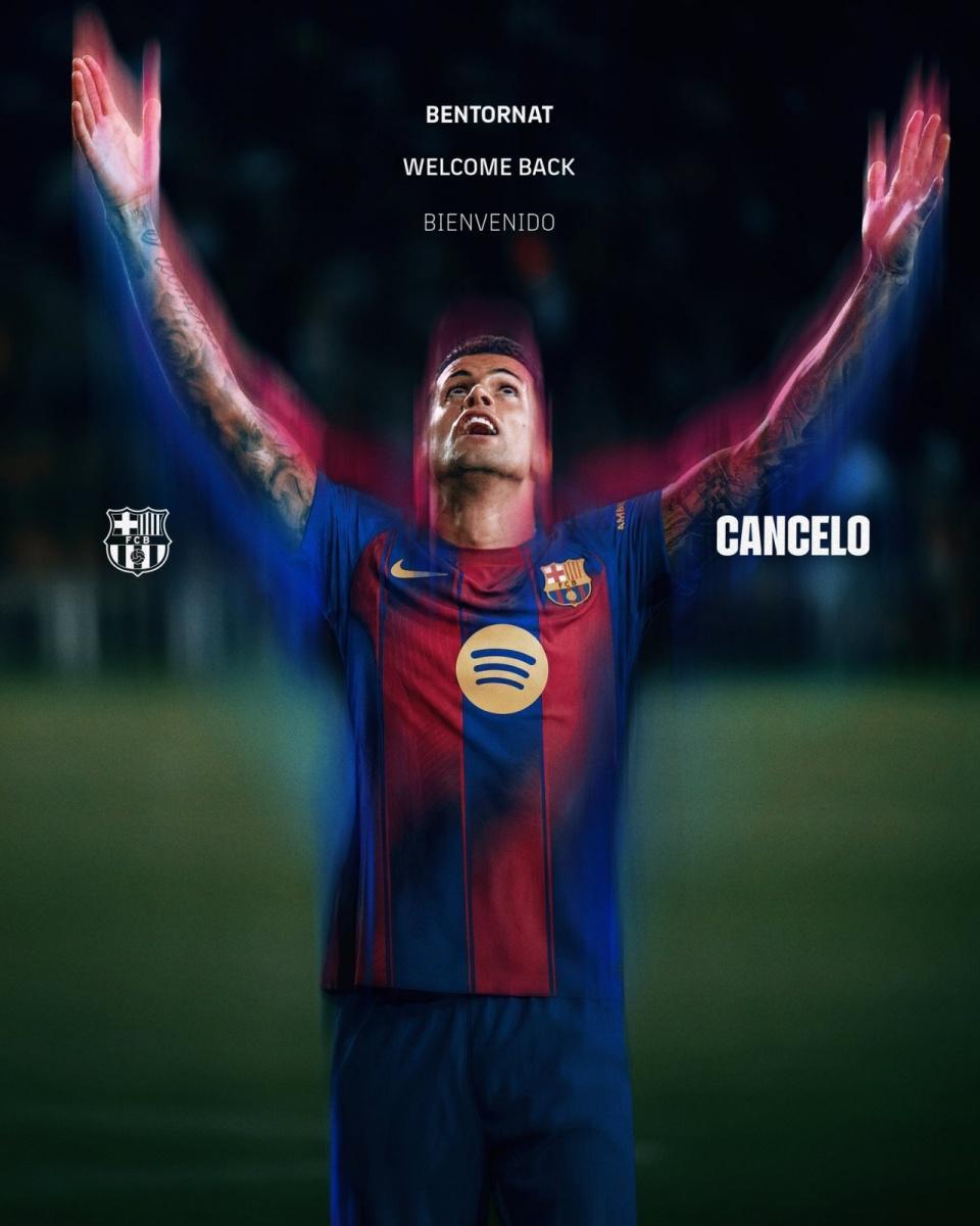 开云官网-巴萨官宣冬窗首签！31岁飞翼时隔1年半回归 400万租半赛季+穿2号