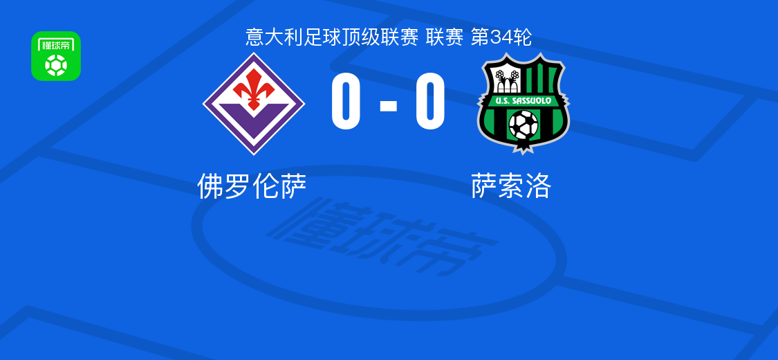 开云-佛罗伦萨0-0萨索洛，两队各拿一分